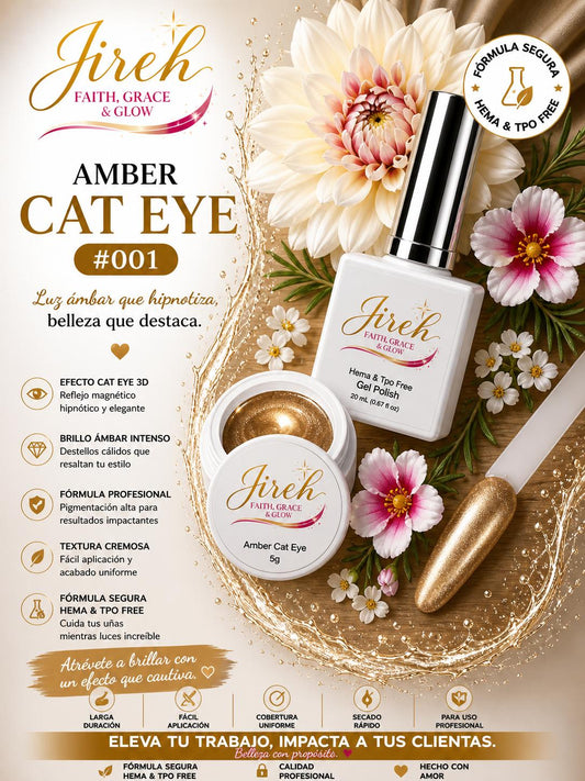 Amber Cat Eyes Jar 5G