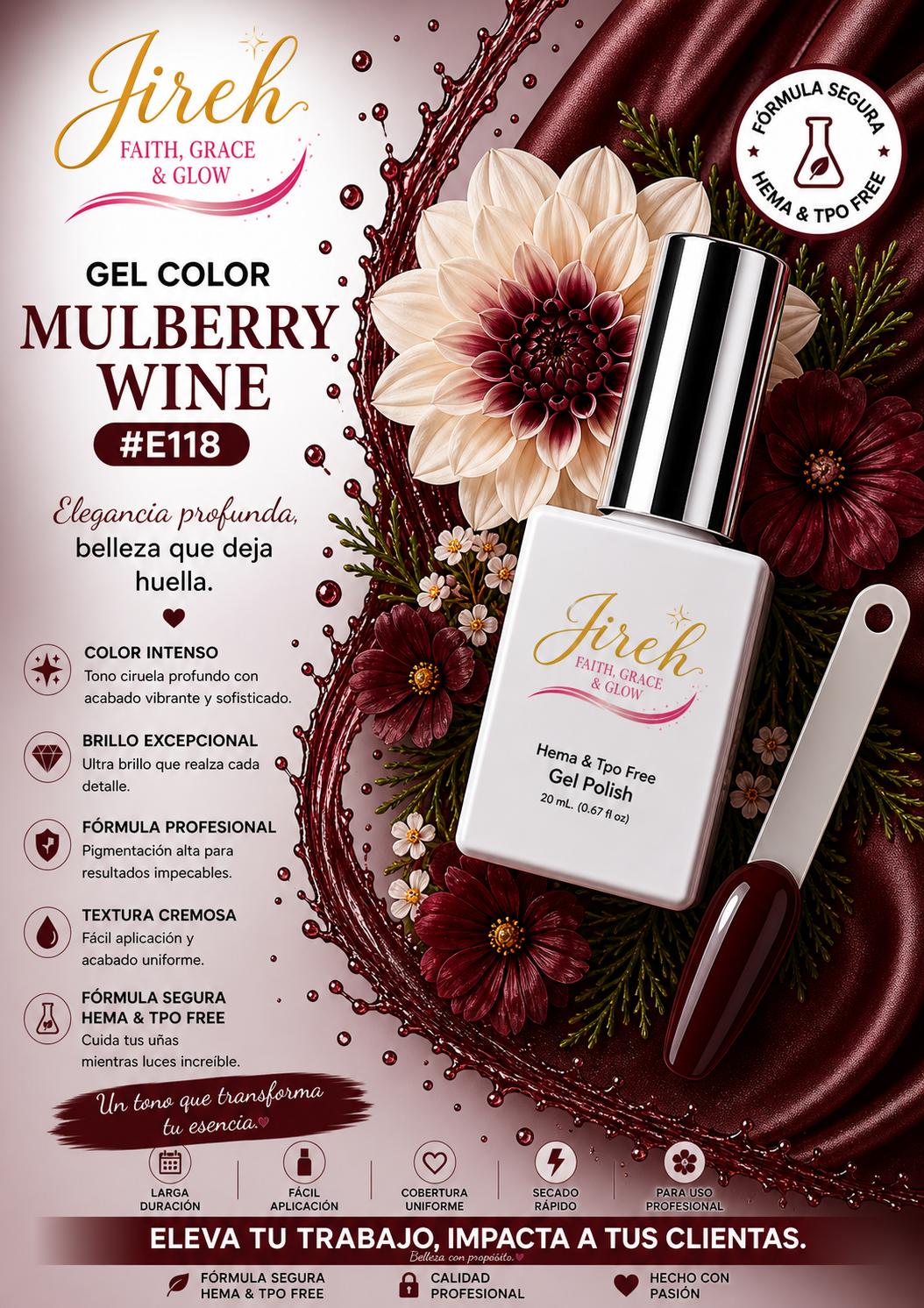 Mulberry Wine Gel Color 20ML